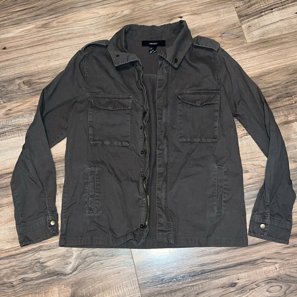 Forever 21 Women’s Army Green Jacket Size Small - Picture 2 of 3